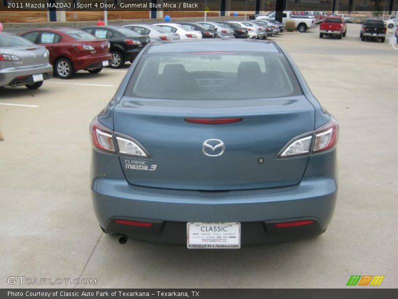 Gunmetal Blue Mica / Black 2011 Mazda MAZDA3 i Sport 4 Door