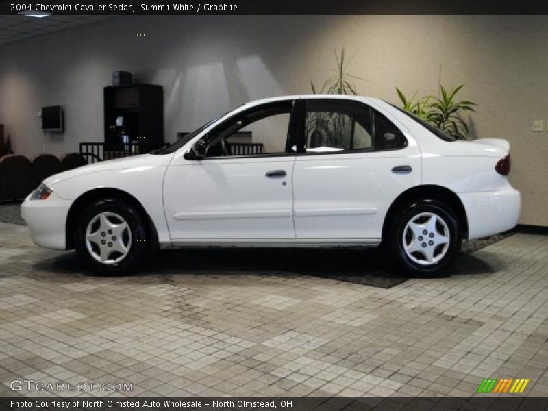 Summit White / Graphite 2004 Chevrolet Cavalier Sedan