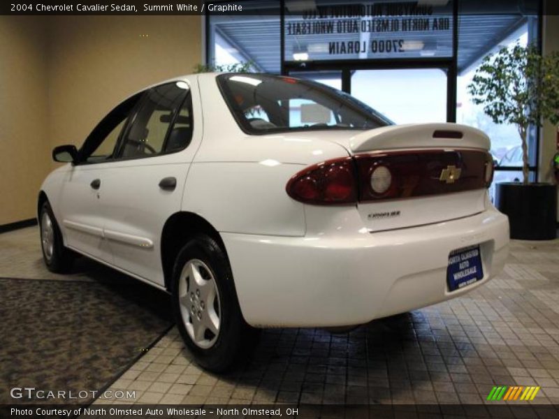Summit White / Graphite 2004 Chevrolet Cavalier Sedan