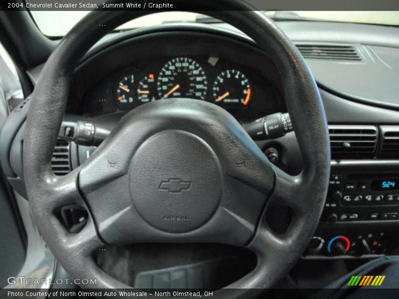Summit White / Graphite 2004 Chevrolet Cavalier Sedan