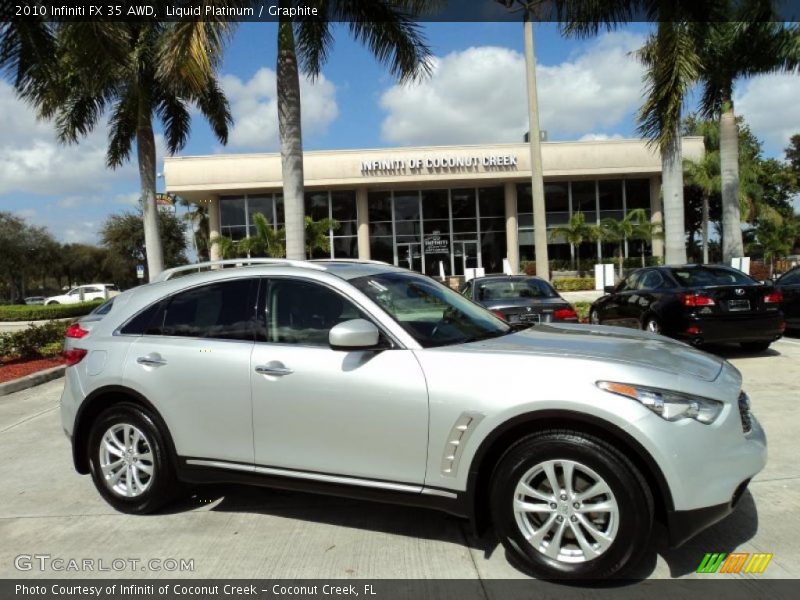 Liquid Platinum / Graphite 2010 Infiniti FX 35 AWD