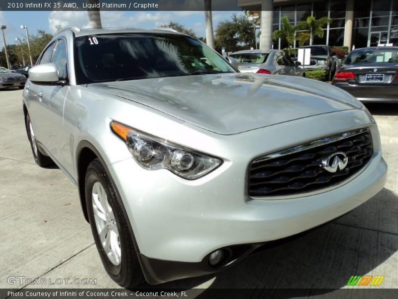Liquid Platinum / Graphite 2010 Infiniti FX 35 AWD