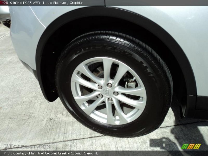 Liquid Platinum / Graphite 2010 Infiniti FX 35 AWD