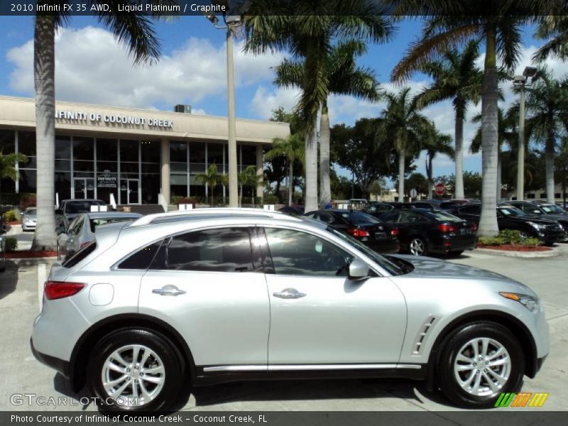Liquid Platinum / Graphite 2010 Infiniti FX 35 AWD