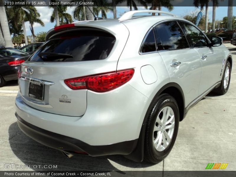 Liquid Platinum / Graphite 2010 Infiniti FX 35 AWD