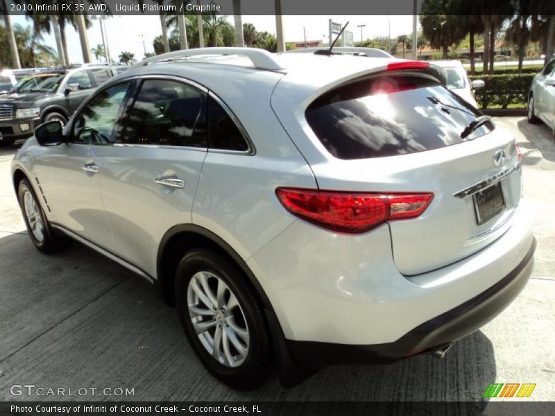 Liquid Platinum / Graphite 2010 Infiniti FX 35 AWD