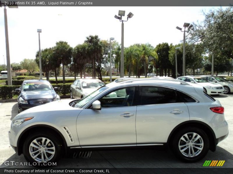 Liquid Platinum / Graphite 2010 Infiniti FX 35 AWD