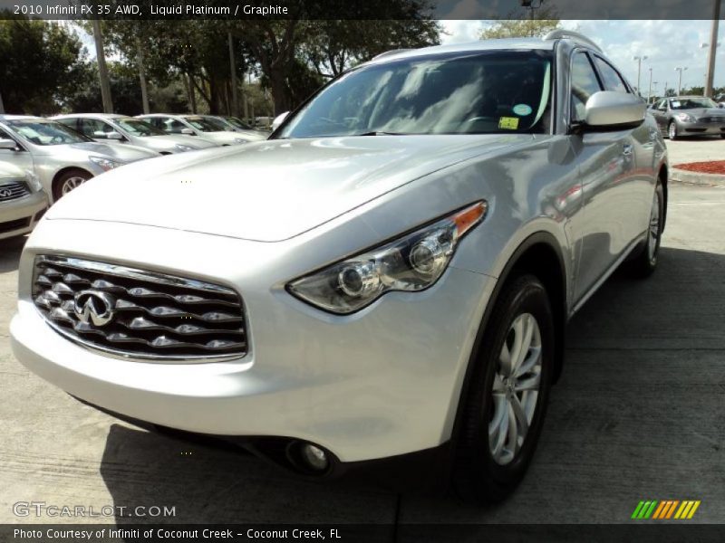 Liquid Platinum / Graphite 2010 Infiniti FX 35 AWD