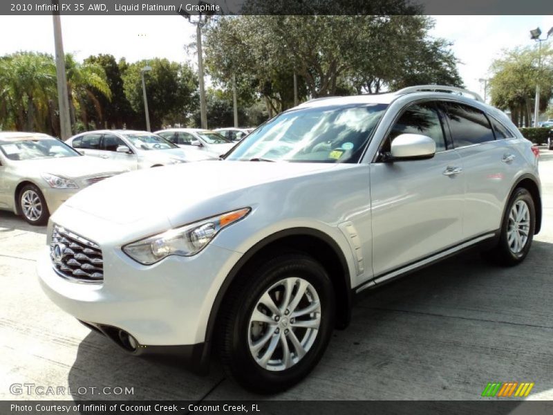 Liquid Platinum / Graphite 2010 Infiniti FX 35 AWD