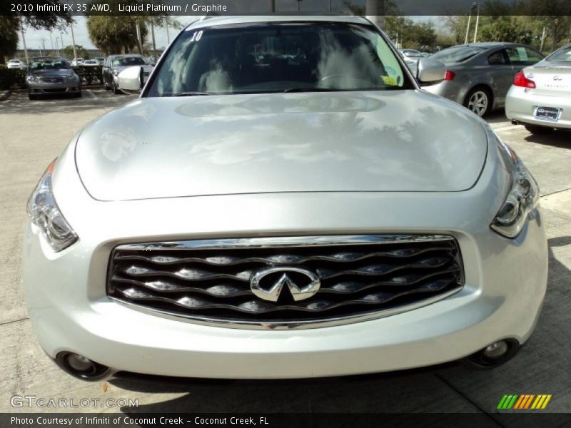 Liquid Platinum / Graphite 2010 Infiniti FX 35 AWD