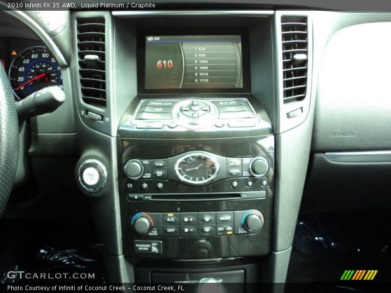Liquid Platinum / Graphite 2010 Infiniti FX 35 AWD