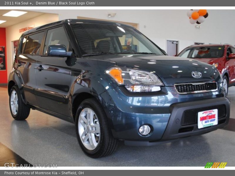 Denim Blue / Black Soul Logo Cloth 2011 Kia Soul +