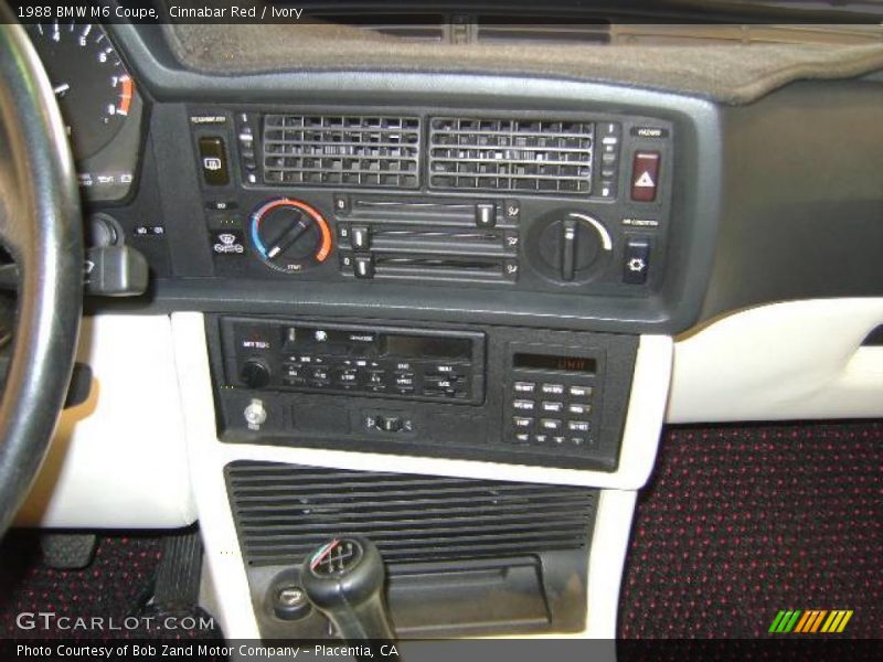 Cinnabar Red / Ivory 1988 BMW M6 Coupe