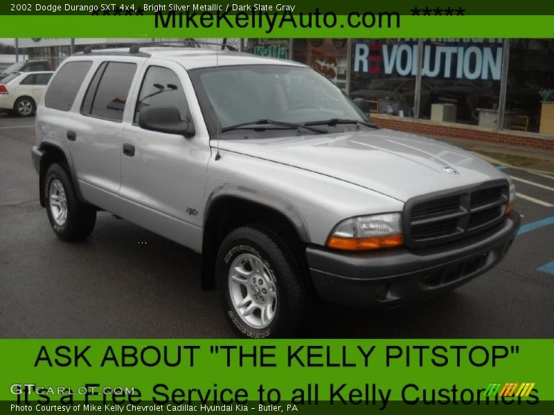 Bright Silver Metallic / Dark Slate Gray 2002 Dodge Durango SXT 4x4