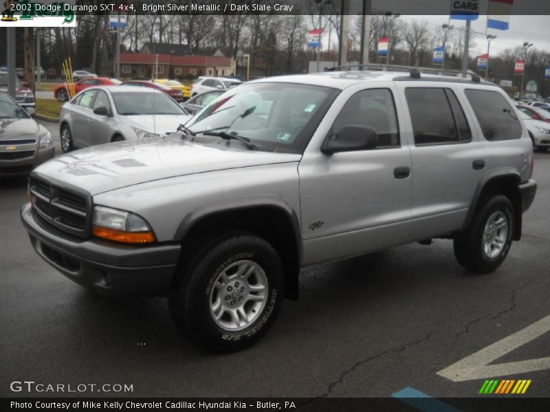 Bright Silver Metallic / Dark Slate Gray 2002 Dodge Durango SXT 4x4