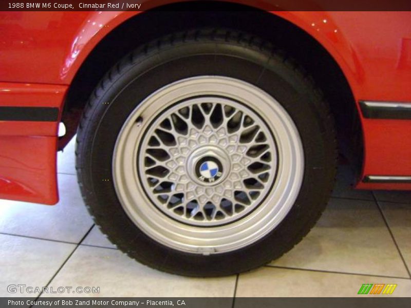 Cinnabar Red / Ivory 1988 BMW M6 Coupe