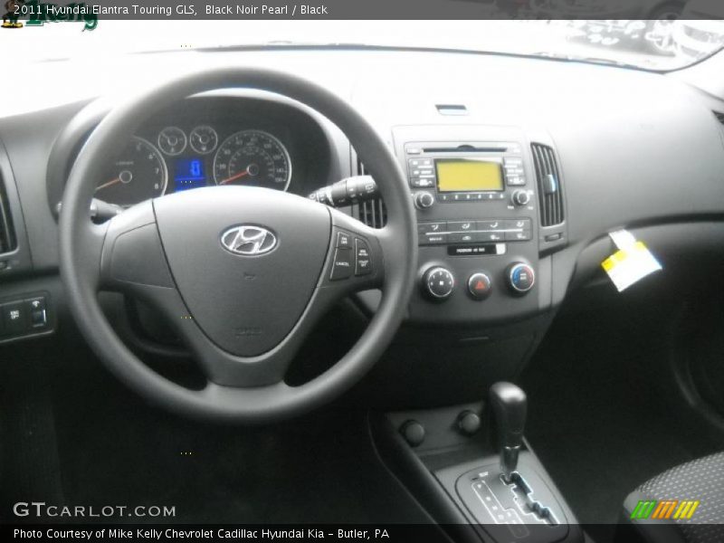 Black Noir Pearl / Black 2011 Hyundai Elantra Touring GLS