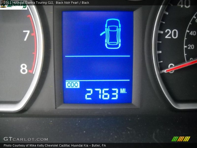 Black Noir Pearl / Black 2011 Hyundai Elantra Touring GLS