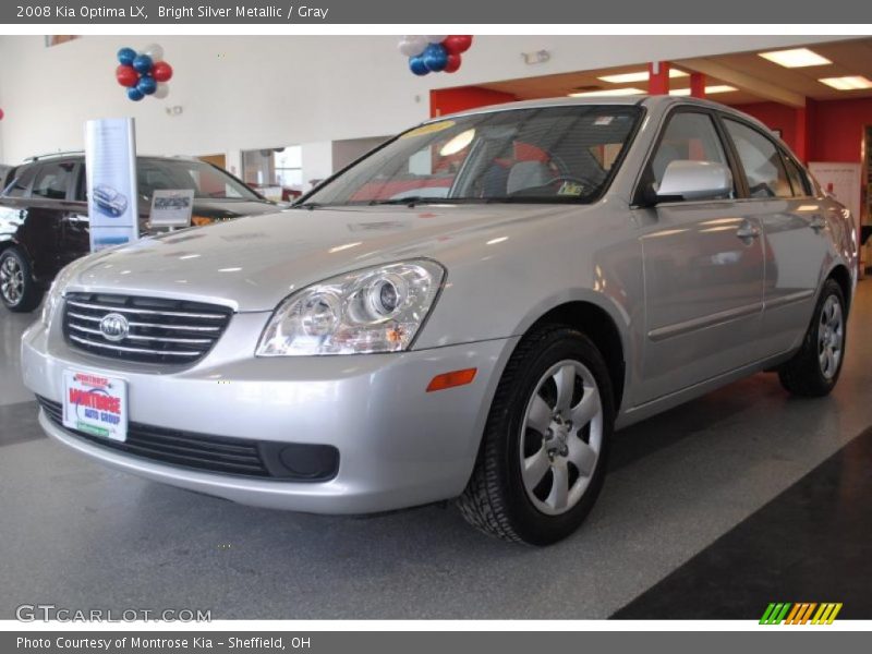 Bright Silver Metallic / Gray 2008 Kia Optima LX