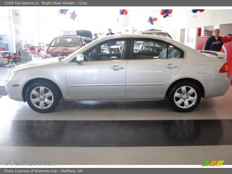 Bright Silver Metallic / Gray 2008 Kia Optima LX
