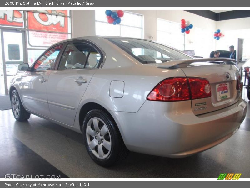 Bright Silver Metallic / Gray 2008 Kia Optima LX