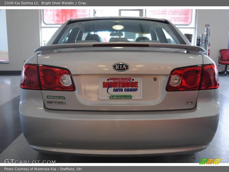Bright Silver Metallic / Gray 2008 Kia Optima LX