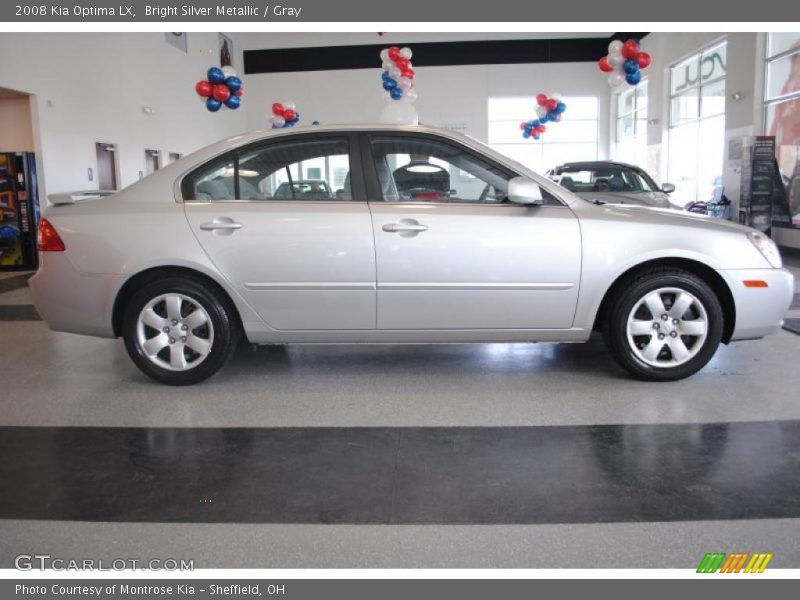 Bright Silver Metallic / Gray 2008 Kia Optima LX