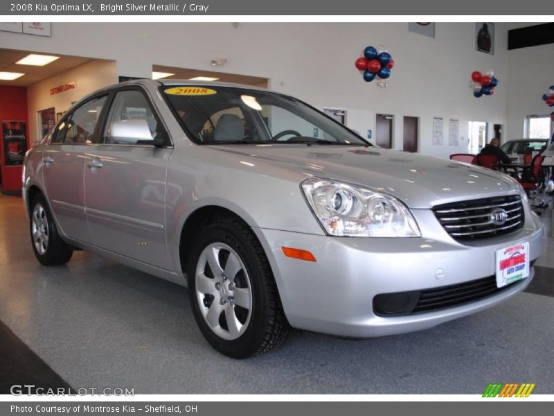 Bright Silver Metallic / Gray 2008 Kia Optima LX