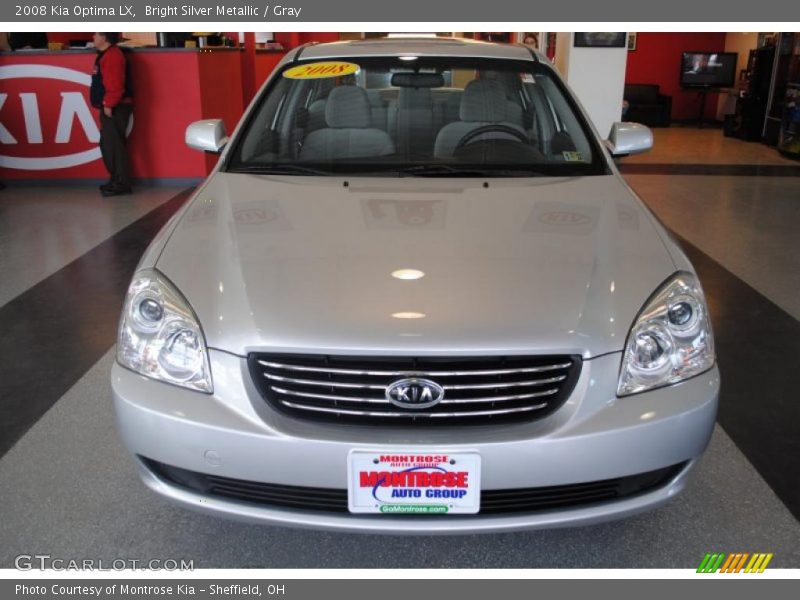 Bright Silver Metallic / Gray 2008 Kia Optima LX