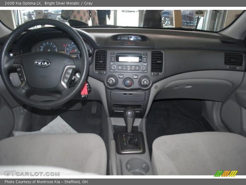 Bright Silver Metallic / Gray 2008 Kia Optima LX