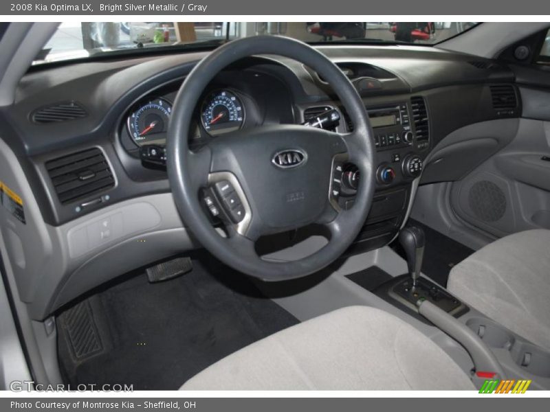 Bright Silver Metallic / Gray 2008 Kia Optima LX