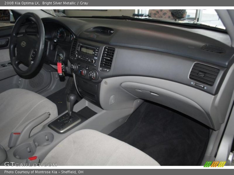 Bright Silver Metallic / Gray 2008 Kia Optima LX