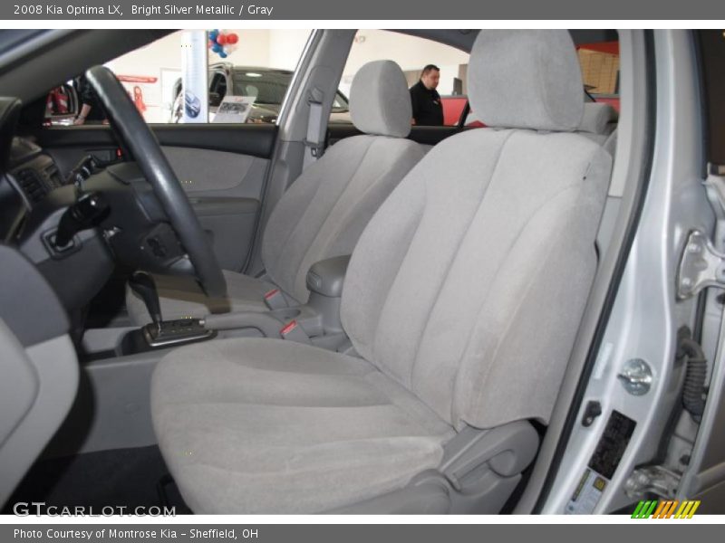 Bright Silver Metallic / Gray 2008 Kia Optima LX