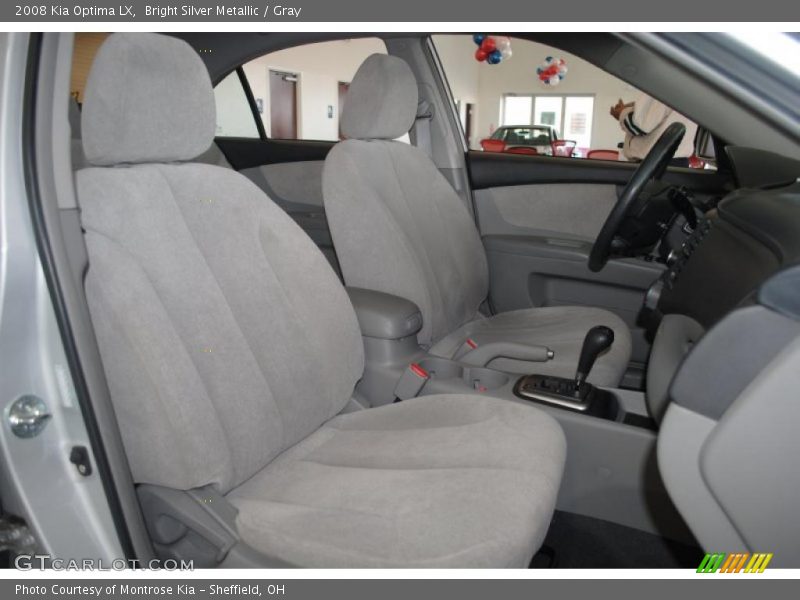 Bright Silver Metallic / Gray 2008 Kia Optima LX