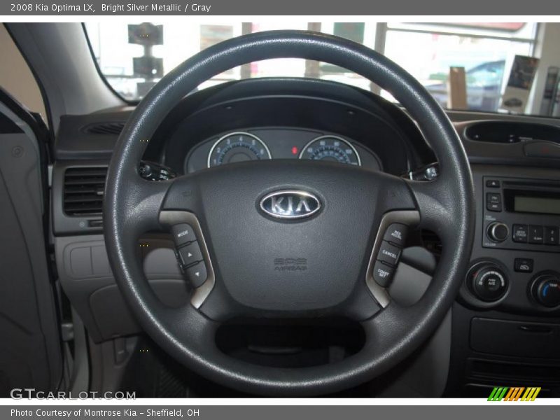 Bright Silver Metallic / Gray 2008 Kia Optima LX