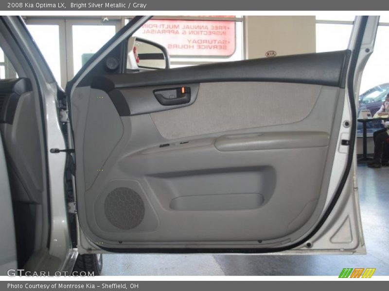 Bright Silver Metallic / Gray 2008 Kia Optima LX