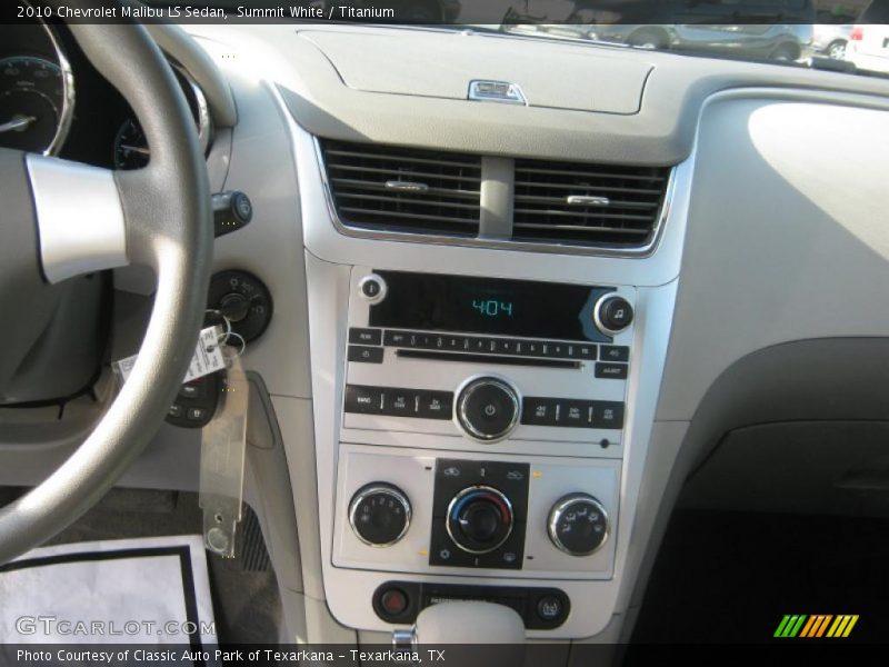 Summit White / Titanium 2010 Chevrolet Malibu LS Sedan