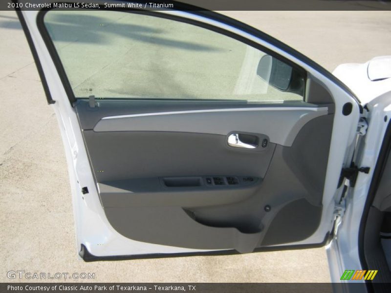 Summit White / Titanium 2010 Chevrolet Malibu LS Sedan