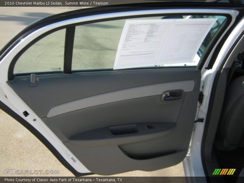 Summit White / Titanium 2010 Chevrolet Malibu LS Sedan