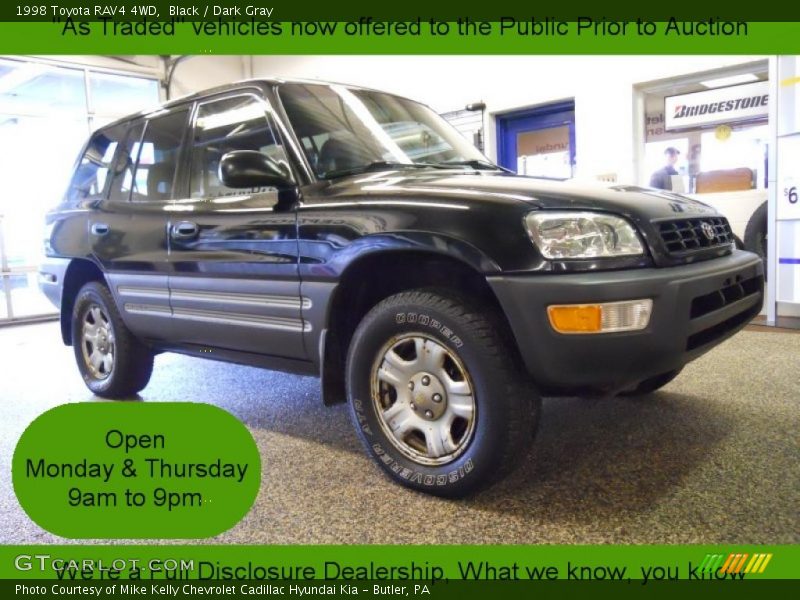 Black / Dark Gray 1998 Toyota RAV4 4WD