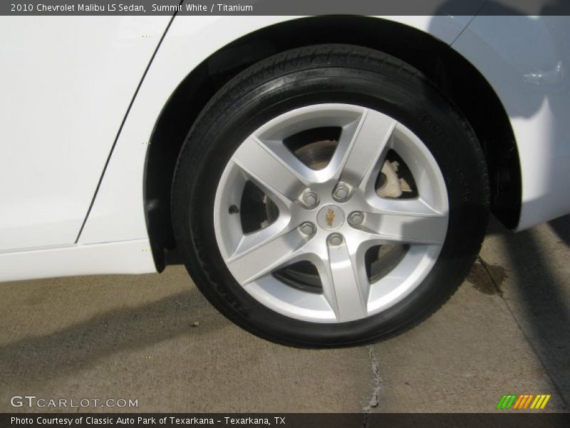 Summit White / Titanium 2010 Chevrolet Malibu LS Sedan