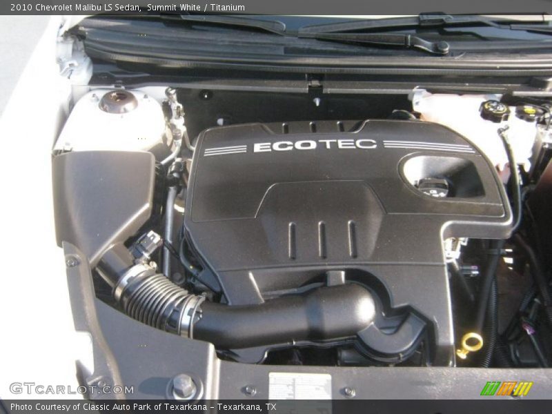 Summit White / Titanium 2010 Chevrolet Malibu LS Sedan