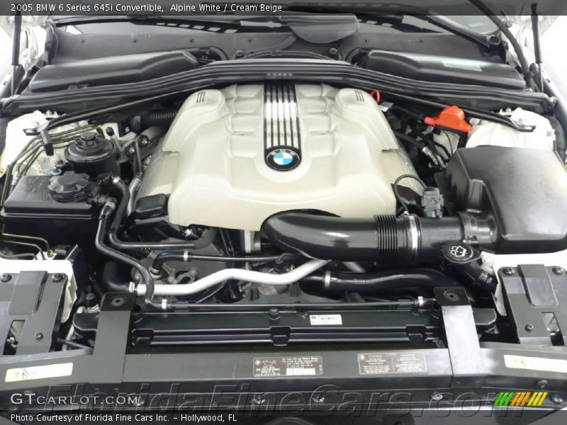 Alpine White / Cream Beige 2005 BMW 6 Series 645i Convertible