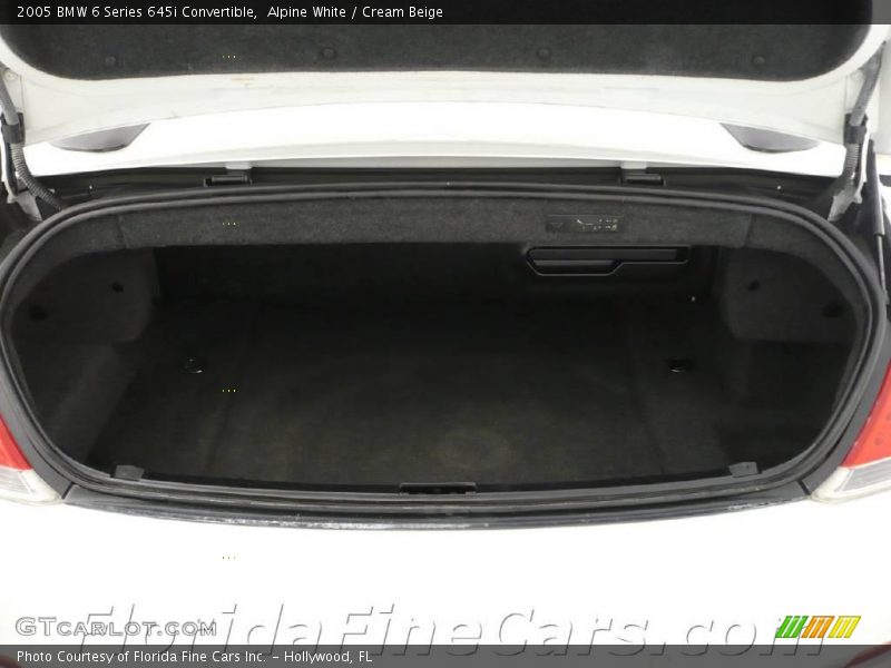 Alpine White / Cream Beige 2005 BMW 6 Series 645i Convertible