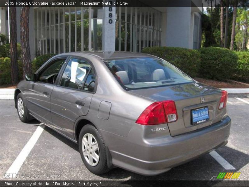 Magnesium Metallic / Gray 2005 Honda Civic Value Package Sedan