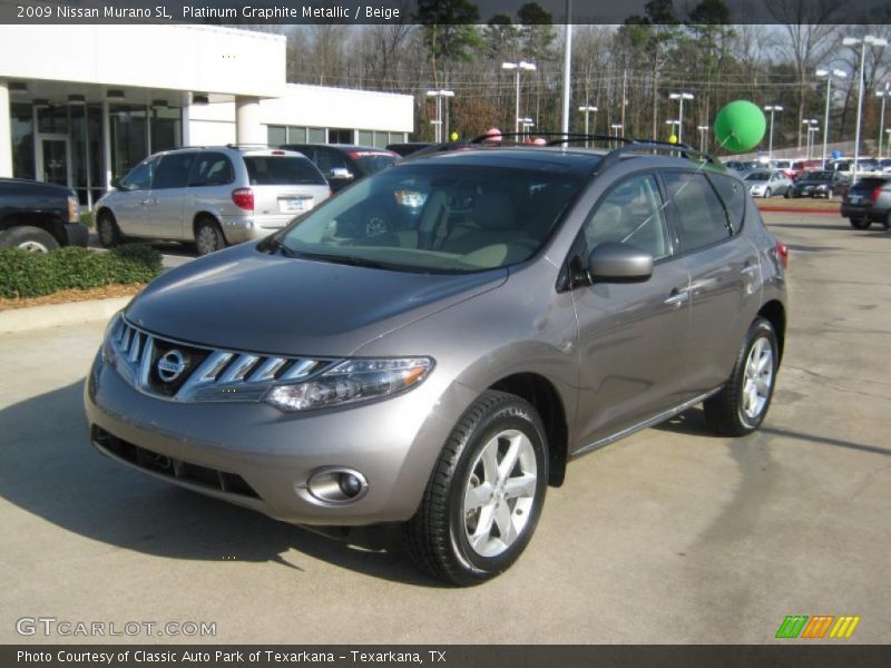 Platinum Graphite Metallic / Beige 2009 Nissan Murano SL