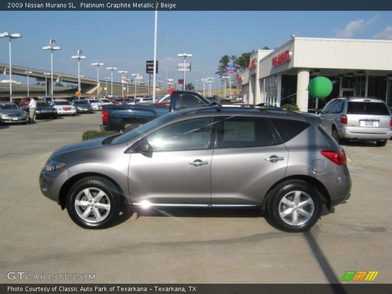 Platinum Graphite Metallic / Beige 2009 Nissan Murano SL