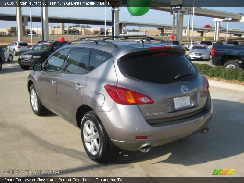 Platinum Graphite Metallic / Beige 2009 Nissan Murano SL