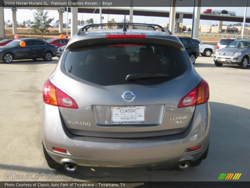 Platinum Graphite Metallic / Beige 2009 Nissan Murano SL