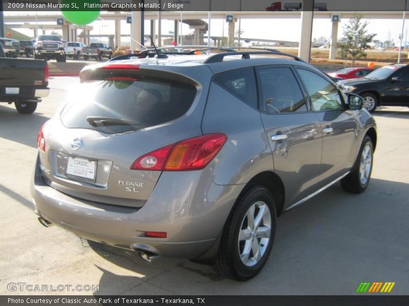 Platinum Graphite Metallic / Beige 2009 Nissan Murano SL
